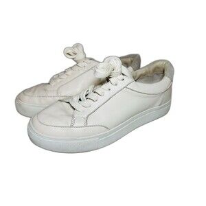Birdies‎ Seashell Ivory Cream Leather Cardinal Sneakers Shoes Low Top Women's 8